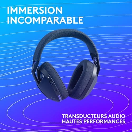 Logitech G G321 Lightspeed, Wireless Bluetooth Gaming Headset, Dynamic Comfort & Adjustment, 16kHz Stem Mic, + 20H Playtime, PC, PS4, PS5, Nintendo Switch, Mobile - Black - Image 7