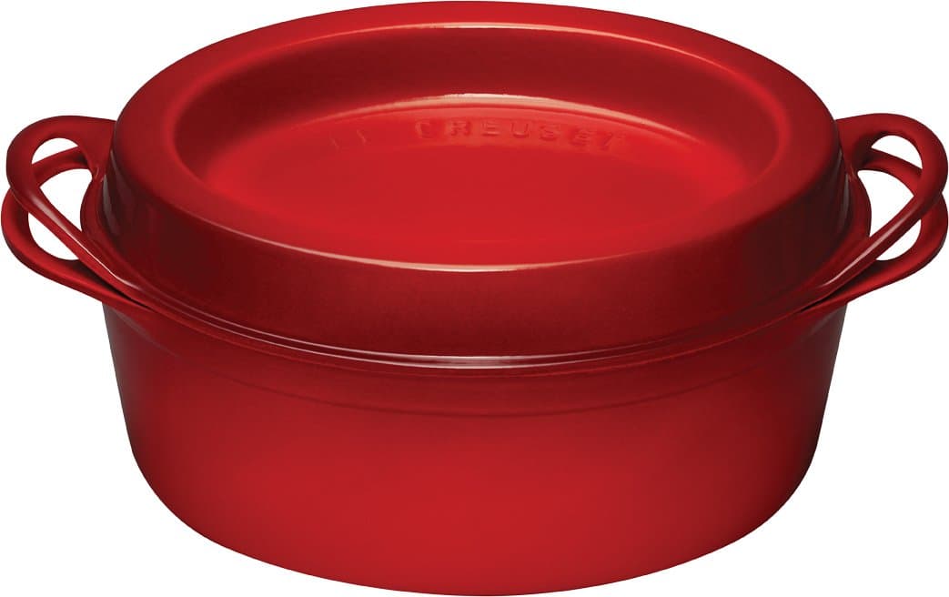 Le Creuset Doufeu Enamelled Cast Iron, Oval Shape, 32 cm, Cherry, 25084320602460