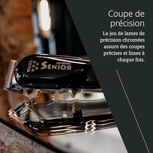Wahl Cordless Senior Professional Mains / Cordless Hair Clippers - Powerful and Fast Trimmer for Precision Bleaching and Finer Cut - Image 6