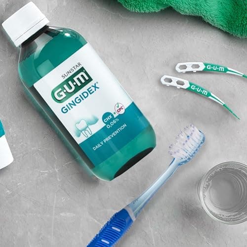 Mouthwash Maintenance GUM GINGIDEX 0.06% | Gum Care | Dual Anti-Plaque Action | Soothes Sensitive Gums | Alcohol Free | 12 x 300 cm - Image 4