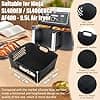 Silicone Air Fryer Mould for Ninja, Air Fryer Accessories for Ninja Double Stack XL Fryer SL400EU, Dual Zone AF400EU AF451 AF500EU Accessories Air Fryer Ninja 9.5-10.4L, Air Fryer Mould, Grill etc - Image 3