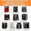 11 Pieces Air Fryer Accessory for Philips 2000 Series 6.2L, Ninja Air Fryer MAX PRO 6.2L, AirFryer Accessory Compatible with COSORI XXL 5.5L-6.4L Dual Blaze 6.4L/Turbo Tower Pro 10.8L - Image 3