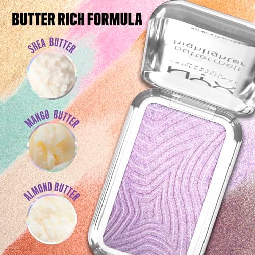 NYX PROFESSIONAL MAKEUP - Highlighter Powder - Enriched with Mango Butter, Almond Butter & Shea Butter - Melting Texture - Vegan Formula - Buttermelt Highlighter - Shade No.1 Butta - Image 7