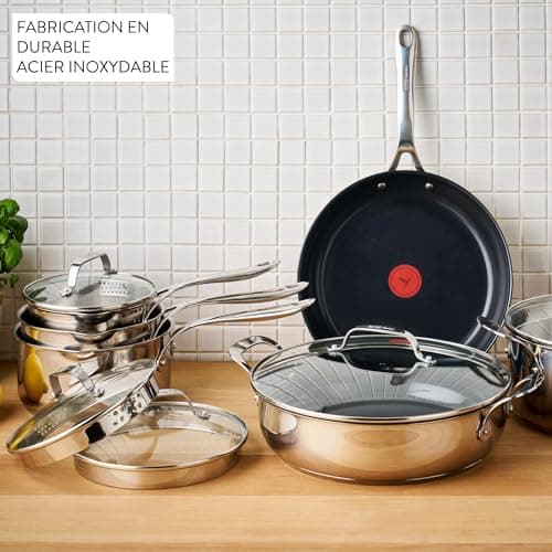 Jamie Oliver by Tefal Direct Cook H8802S34 Frying Pan 28 cm Ceramic Non-Stick Coating Stainless Steel - Image 6