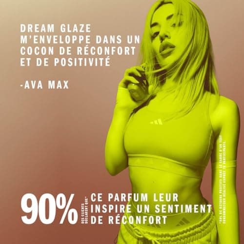adidas Vibes Dream Glaze Eau de Parfum, Unisexe, Confort et Détente, parfum longue durée, notes de chocolat noir et de pralin 100 ml - Image 7