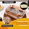 Baking Paper for Ninja Air Fryer, 300 Pieces 20.5 x 14 cm Rectangular Paper Liners Fryer Oil Free Accessories for Dual Zone Double Stack Air Fryer, Compatible with Ninja AF300EU/AF400EU - Image 3