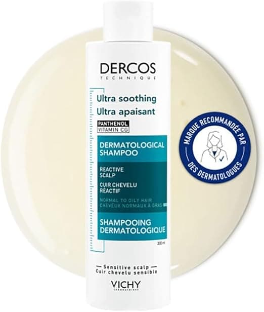 Vichy, Dercos Technique, Ultra-Soothing, Anti-Itching, Oily Hair & Sensitive Scalp Shampoo, 200 ml - Image 1
