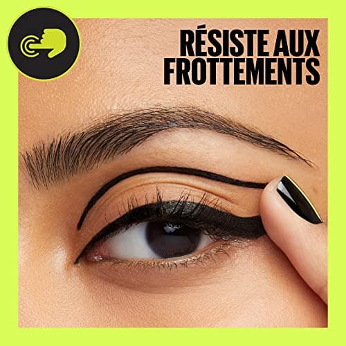 Maybelline New York - Eyeliner Feutre Waterproof Ultra-Pigmenté - Pointe Précision - Tenue 24H - Tattoo Liner Ink Pen - 880 Jet Black (Noir) - Image 5