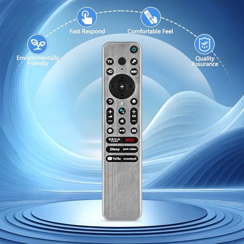 RMF-TX910U Télécommande vocale de rechange pour Sony BRAVIA XR/KD/XR Series X77L A95L X95L X93L A80L X90L A75L avec manuel de l'utilisateur (français non garanti) - Image 8