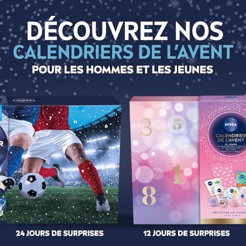 NIVEA - Calendrier de l'Avent Femme Édition 2025 - Coffret Cadeau Beauté - Soins Visage, Corps & Lèvres + Accessoires - 24 Fenêtres Surprises - 1pce - Image 6