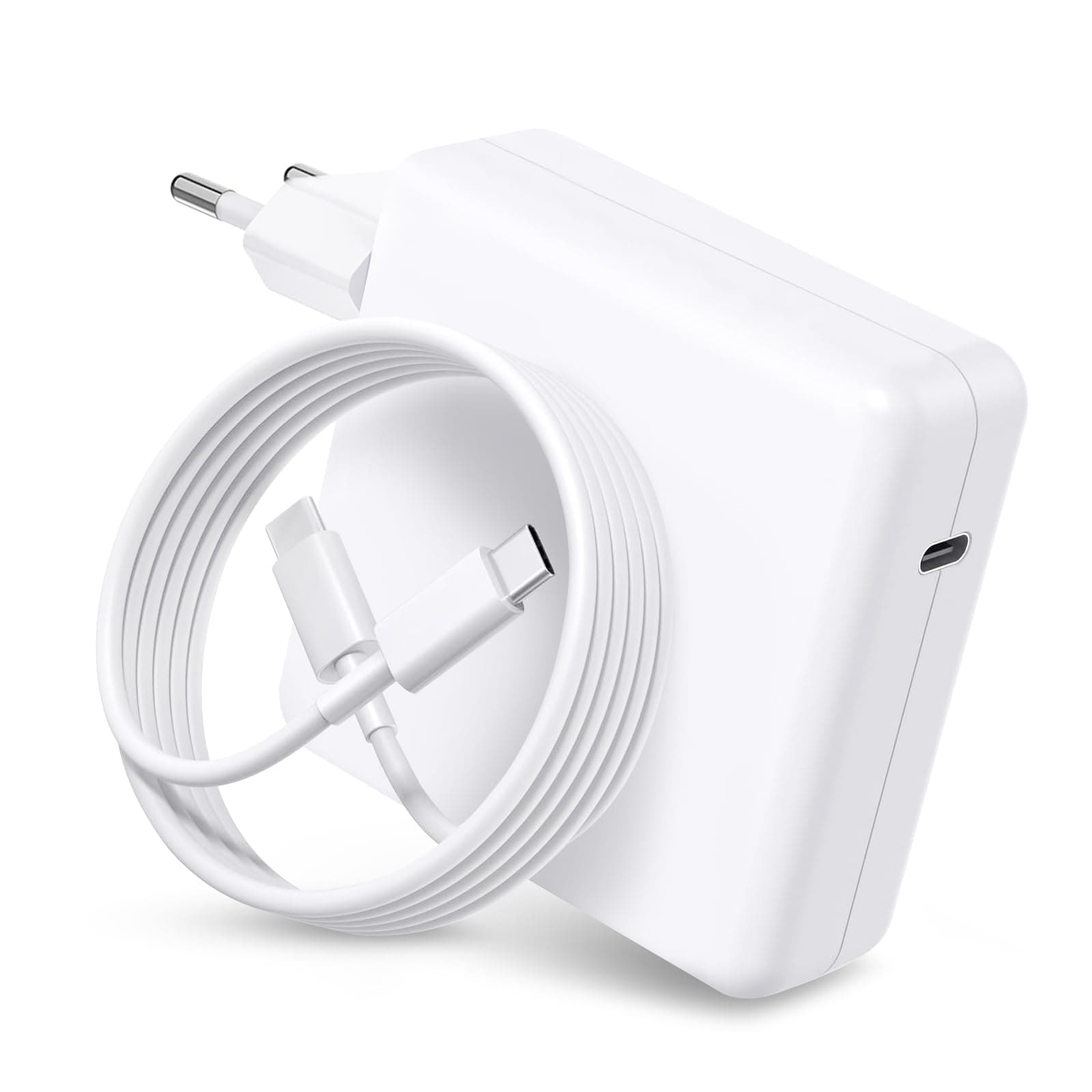 YBXYJQT YBXYJQT USB-C Fast Charger 100W Compatible with MacBook Air Pro M1 M2 M3 M4, 13/14/15/16 Inch, 14/16 Inch Pro Max, Type-C Laptop Travel Adapter with 6ft Cable