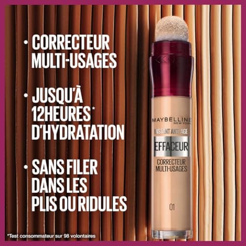 Maybelline New York - Instant Effaceur - Anti-cernes/Correcteur Fluide - Teinte : Sable (07) - 6,8 ml - Image 4