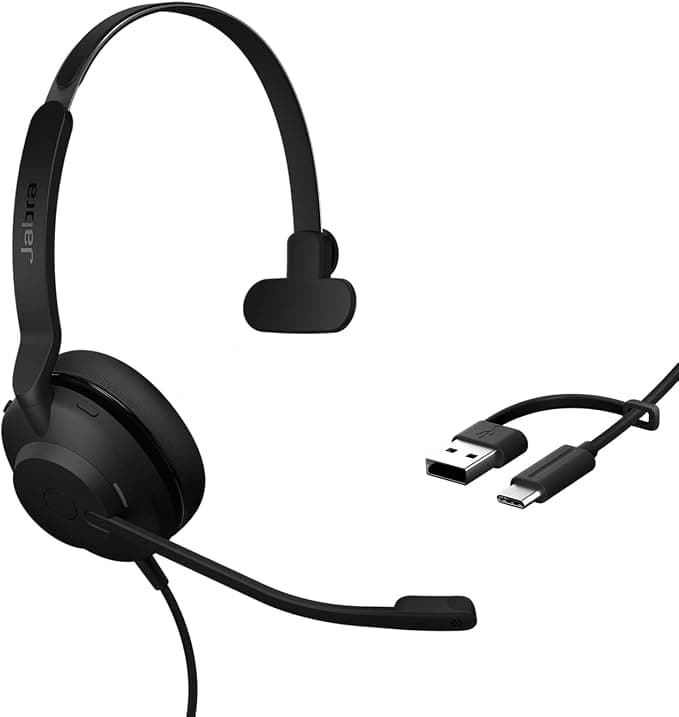 Jabra Evolve2 30 SE - USB-A/USB-C - Certified Mono Wired Headset for Microsoft Teams - Image 1