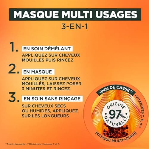 FRUCTIS HAIRFOOD MASQUE PAPAYE 350ML - Image 5