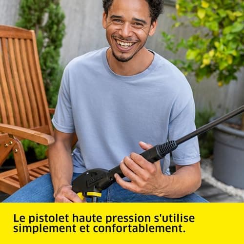 Kärcher High Pressure Washer K 3 FJ, Pressure: Max 120 Bar, Flow Rate: 380 l/h, Surface: 25 m²/h, Weight: 4.35 kg, Gun and High Pressure Hose, Vario Power Lance and Carry Handle - Image 7