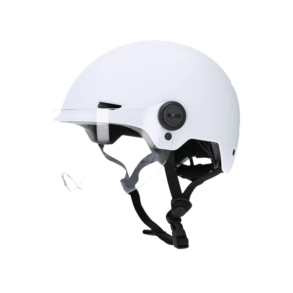 Head Cool Ride - Casque Urbain Trendy avec Visière et Headlock - Noir - Coque ABS Résistante - 6 Aérations - Mousses Amovibles - Norme CE en 1078 - Idéal Vélo, Trottinette, Skateboard
