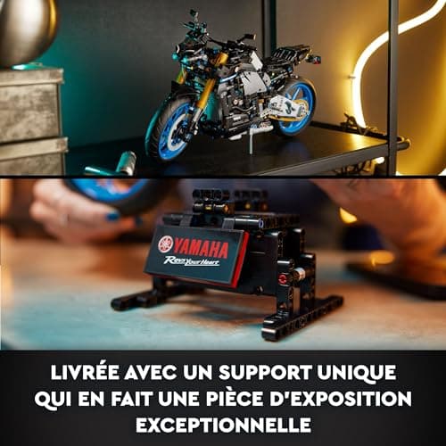 LEGO Technic Yamaha MT-10 SP - Maquette à Construire de Moto pour Adultes - Modélisme Authentique avec Moteur 4 Cylindres et Direction Fonctionnelle - Idée Cadeau Hommes et Femmes 42159 - Image 7