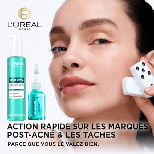 L’Oréal Paris - Routine Anti-Imperfections Nettoyant + Peeling Exfoliant - Acide Salicylique, [AHA + BHA + PHA] & Niacinamide - Lisse & Uniformise le Teint - Pour Tous Types de Peau - Bright Reveal - Image 3