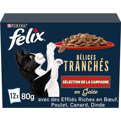 FELIX | Sliced Delights | Campaign Selection | Jelly | Complete Food | Adult Cat | Chicken, Salmon, Cod and Duck | Fresh Bags | (12 x 85g) - Image 2