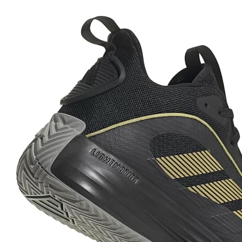 adidas Homme Own The Game 3 Shoes, Core Black/Gold Metallic/MGH Solid Grey, 44 2/3 EU - Image 7