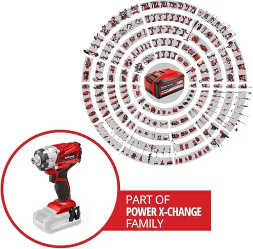 Einhell TE-CI 18/1 Li Cordless Impact Driver - Solo Power X-Change (18 V, Torque 140 Nm, Speed: 0-2300 rpm, 6-point chuck) Delivered without battery or charger - Image 3