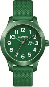 Lacoste Montre à Mouvement à Quartz Trois Aiguilles pour Enfants Collection LACOSTE.12.12 Kids avec Bracelet en Silicone