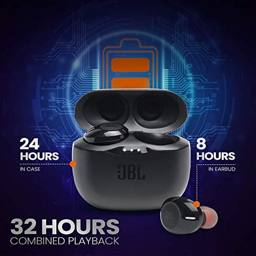 JBL TUNE 125TWS – Écouteurs intra-auriculaires sans fil – Bluetooth – Autonomie jusqu'à 32 heures avec l'étui de recharge – Couleur : noir - Image 5