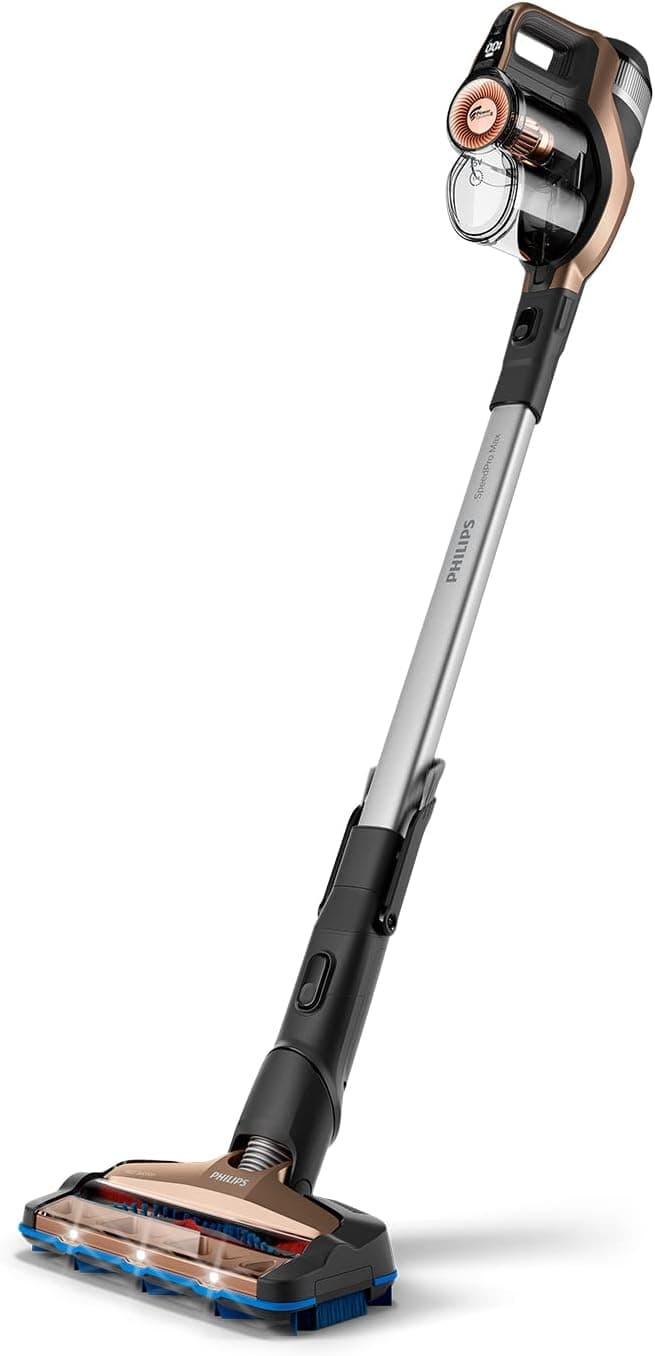 Philips SpeedPro Max Cordless Broom Vacuum Cleaner with 360° Suction Brush - Up to 65 Min Battery Life (FC6826/01)