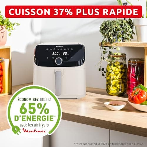 Moulinex Easy Fry Collection Ivory 7L, air fryer, Extra large capacity, 8 intuitive programs, Compact size, EZ855AF0 - Image 7