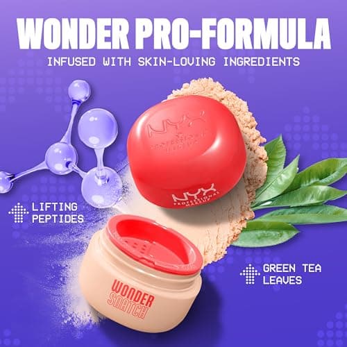 NYX Professional Makeup Wonder Snatch Powder – Poudre libre fixatrice – Fini mat doux – Tenue 16H Sans Effet plâtre – Texture Ultra-Légère – Teinte : Sugar Serve - Image 5
