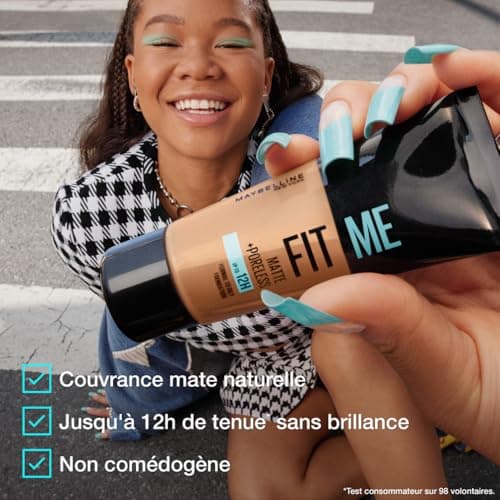 Maybelline New York - Fit Me! Matte & Poreless Fluid Foundation - Normal to oily skin - Shade: 115 Ivory - 30 ml - Image 7