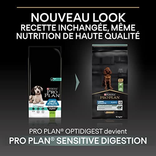 PURINA PRO PLAN | Sensitive Digestion | Complete Dry Food for Large Puppies & Athletic Building | Promotes a Healthy Digestive System | Rich in Lamb | Dry Food | 12 kg Bag - Image 3