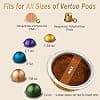 CAPMESSO Nespresso capsule vertuo compatibili reusable coffee capsules to reuse Vertuoline pods, refillable Vertuo capsules on all Ver machines (3 PCS Silicone Caps) - Image 7