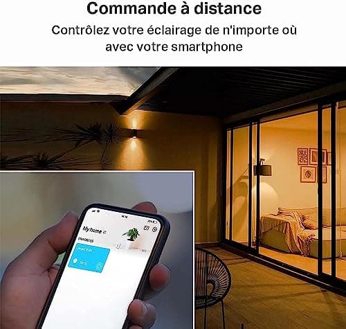 Tapo Ampoule Connectée WiFi, Ampoule LED E27 Blanc Chaud 2700K, Dimmable 8.7W 806Lm, Compatible avec Alexa et Google Home, Commande Vocale, Economie d'énergie, L510E(2-pack) - Image 9