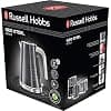 Russell Hobbs Electric Kettle [Premium Design] Geo Steel (1.7 L, 2400 W, Fast Boil, Perfect Flow, Easy Opening, 1/2/3 Cup Markers, Removable Anti-Limescale Filter) 25240-70 - Image 3