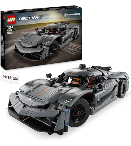 LEGO Technic Koenigsegg Jesko Absolut (42173): LEGO car in grey with pre-order bonus - Part of the new LEGO Technic 2024 releases, compatible with all other LEGO cars - Image 2
