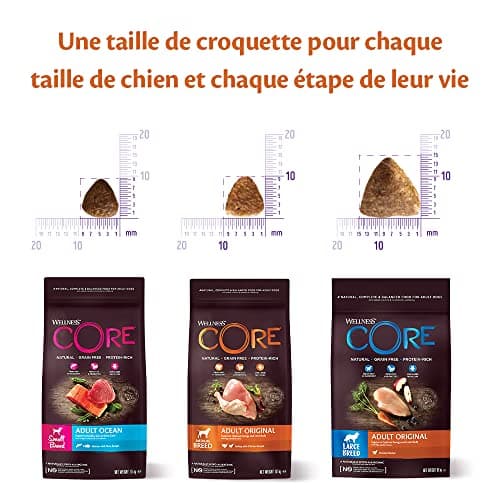 Wellness CORE Small Breed Adult Low Fat, Croquettes Chien sans Cereales, pour Chiens de Petite Race, à Haute Teneur en Viande, Dinde, 5 kg - Image 7