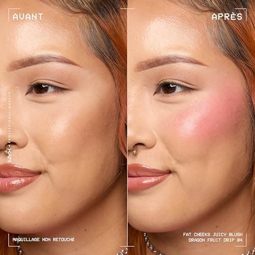 NYX Professional Makeup - Illuminating Liquid Blush - Plump and Coloured Cheeks - Vegan Formula - 24H Hydration - 12H Hold - Fat Cheeks Blush - Shade: Dragon Fruit Drip - Image 4