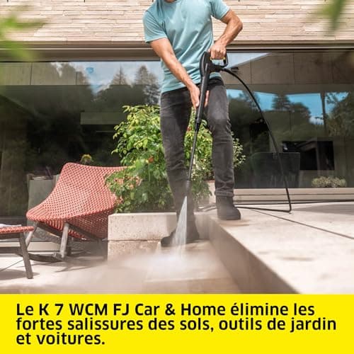 Kärcher High Pressure Washer K 7 WCM FJ, Max. Pressure 180 Bar, Flow Rate: 600 l/h, Surface: 60 m²/h, Weight: 17.1 kg, HP Gun, Vario Power Lance, Rotabuse, Foam Nozzle - Image 3