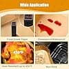100 Pieces Air Fryer Baking Paper for Ninja Double Stack Air Fryer SL300EU, Accessories Air Fryer for Ninja Double Stack 7.6L SL300EU, Air Fryer Ninja Dish, Air Fryer Mould - Image 5