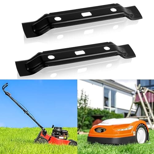 2pcs 20cm Robot Mower Blades Compatible with Stihl Robot Mower iMOW RMI 422 422P 422PC RMI422 P C Robot Mower Blades Stainless Steel Replacement Blades (Black) - Image 6