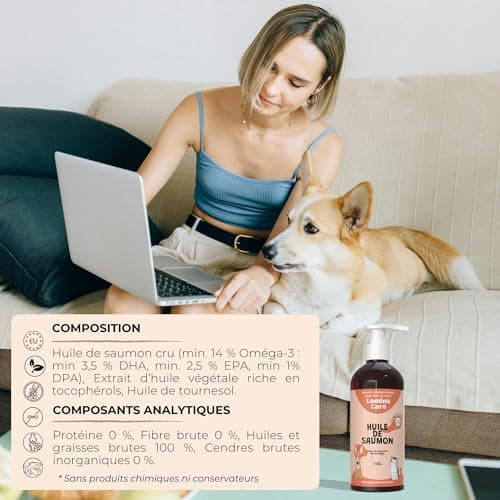 Salmon Oil for Dogs to Strengthen the Immune System, Dog Joint and Healthy Skin, Salmon Oil for Cats Naturally Enriched with Omega 3, 6, EPA and DHA - Image 8