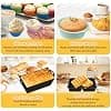 Silicone Air Fryer Mould Accessories for Ninja Air Fryer 10.4L AF500EU/COSORI 10L/COSORI Dual Zone 10L Twinfry Airfryer, Reusable Silicone Reusable Dish, Grid Racks, Grid Grid - Image 6