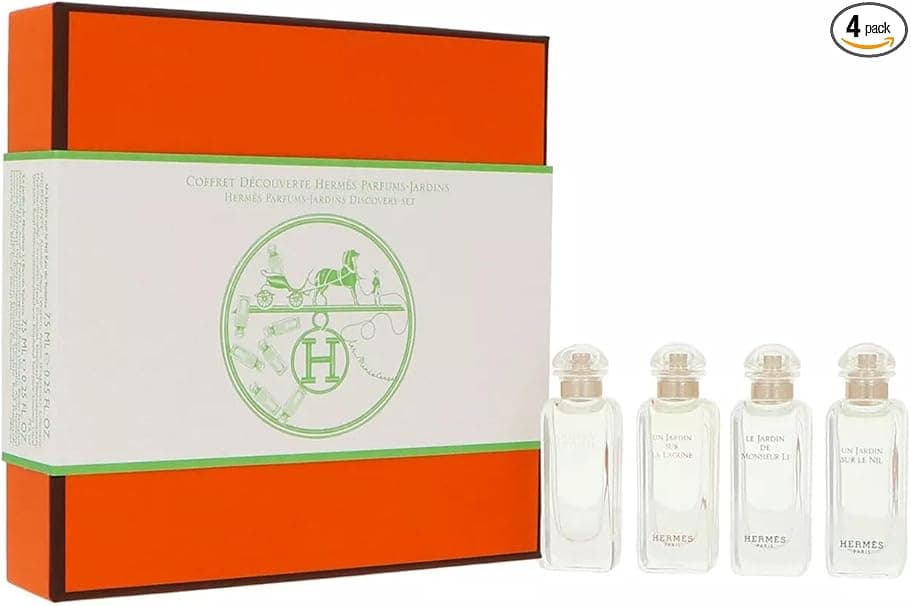 HERMES UN JARDIN SUR LA LAGUNE EDT + CYTHERE EDT + MONSIEUR LI EDT + SUR LE NIL EDT 4 x 7,5 ml - Image 4