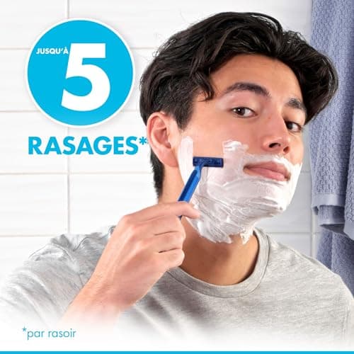 Gillette Blue II Plus Disposable Razors x 20 with Lubricating Strip and Two Ultra-Sharp Blades for 5 Close-Up Shaves - Image 7