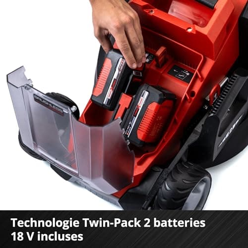 Einhell Tondeuse à Gazon sans Fil GE-CM 36/36 Li (Power X-Change, Lithium-ION, Moteur électrique sans Charbon, réglage de la Hauteur de Coupe à 6 Positions, avec 2 Batteries 4 Ah + 2 chargeurs) - Image 10