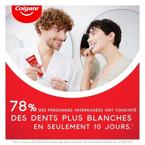 COLGATE - Dentifrice Max White Ultra Blancheur - Nettoyage en profondeur - 75ml - Image 8