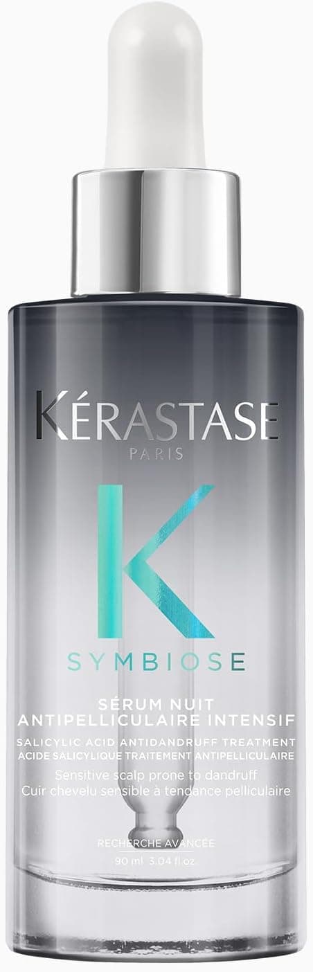 Kérastase | Symbiose, Sérum de Nuit Rééquilibrant, Pour Cuirs Chevelus Sensibles à Tendance Pelliculaire, Sans Sulfate et Silicone, Sérum Cellulaire Nuit Anti-Pelliculaire Intensif, 90 ml