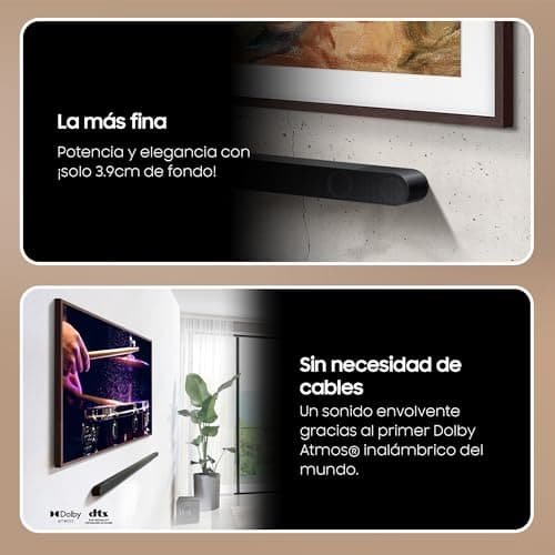 Samsung HW-S800D/ZF Soundbar - Ultra Slim Design, Dolby Atmos Wireless, Q-Symphony, 3.1.2 Channels and SpaceFit Sound Pro - Image 3