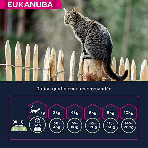 EUKANUBA Hair Ball Controls - Premium Dry Food for Adult and Senior Cats - Rich in Fresh Chicken and Rice - Wheat and GMO Free - Complete and Balanced Food - Resealable Bag - 2kg - Image 7